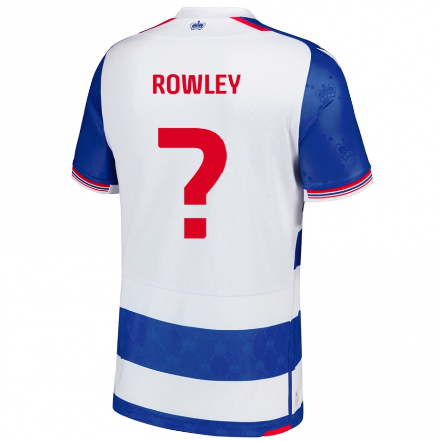 Kids Football Matt Rowley #0 Blue White Home Jersey 2024/25 T-Shirt Australia