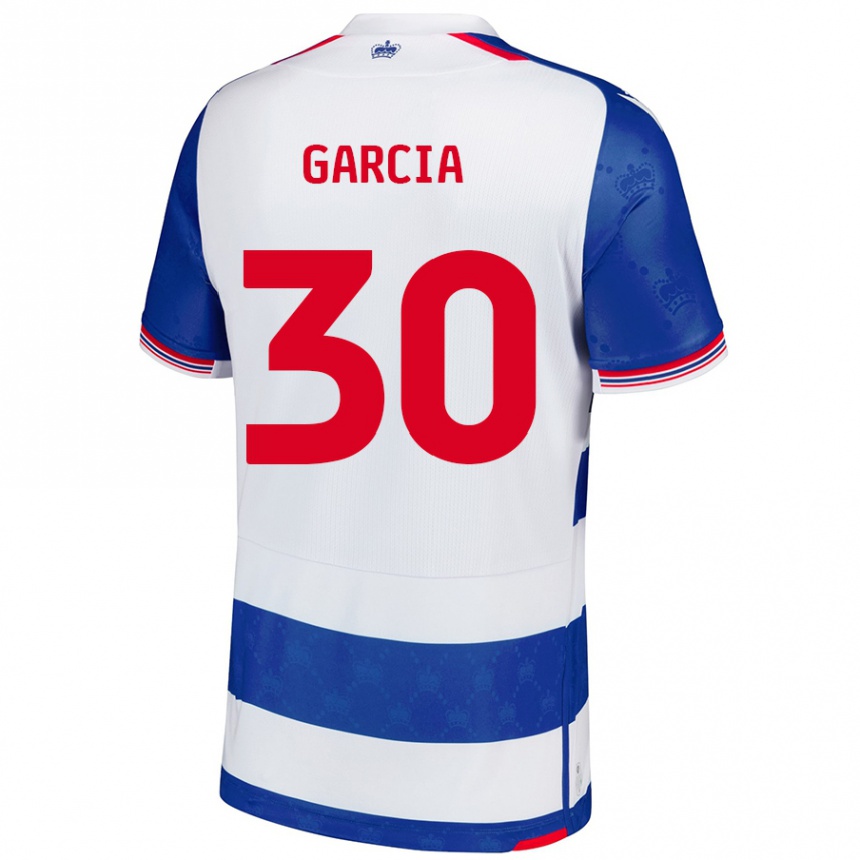 Kids Football Andre Garcia #30 Blue White Home Jersey 2024/25 T-Shirt Australia