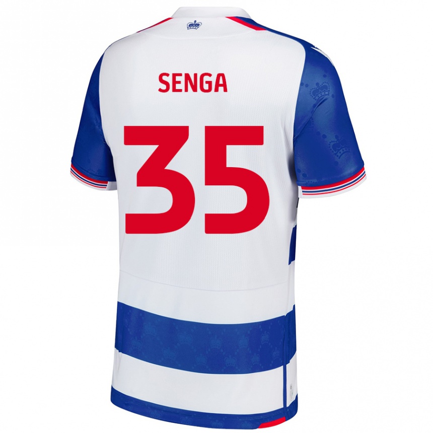 Kids Football Jack Senga #35 Blue White Home Jersey 2024/25 T-Shirt Australia