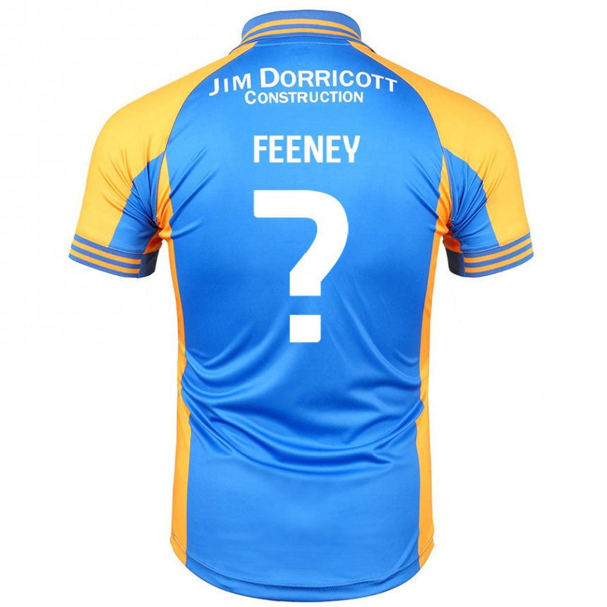 Kids Football Josh Feeney #0 Blue Amber Home Jersey 2024/25 T-Shirt Australia