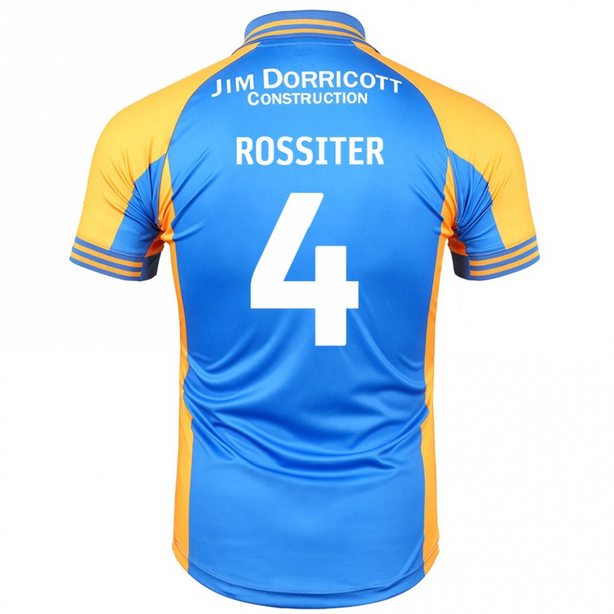 Kids Football Jordan Rossiter #4 Blue Amber Home Jersey 2024/25 T-Shirt Australia