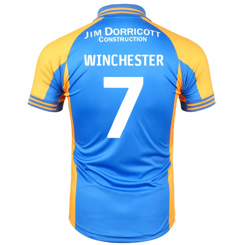 Kids Football Carl Winchester #7 Blue Amber Home Jersey 2024/25 T-Shirt Australia