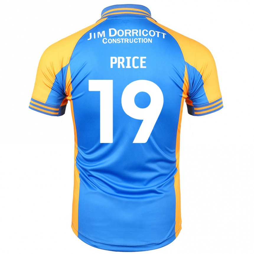 Kids Football Jack Price #19 Blue Amber Home Jersey 2024/25 T-Shirt Australia