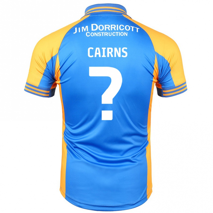 Kids Football Karsten Cairns #0 Blue Amber Home Jersey 2024/25 T-Shirt Australia