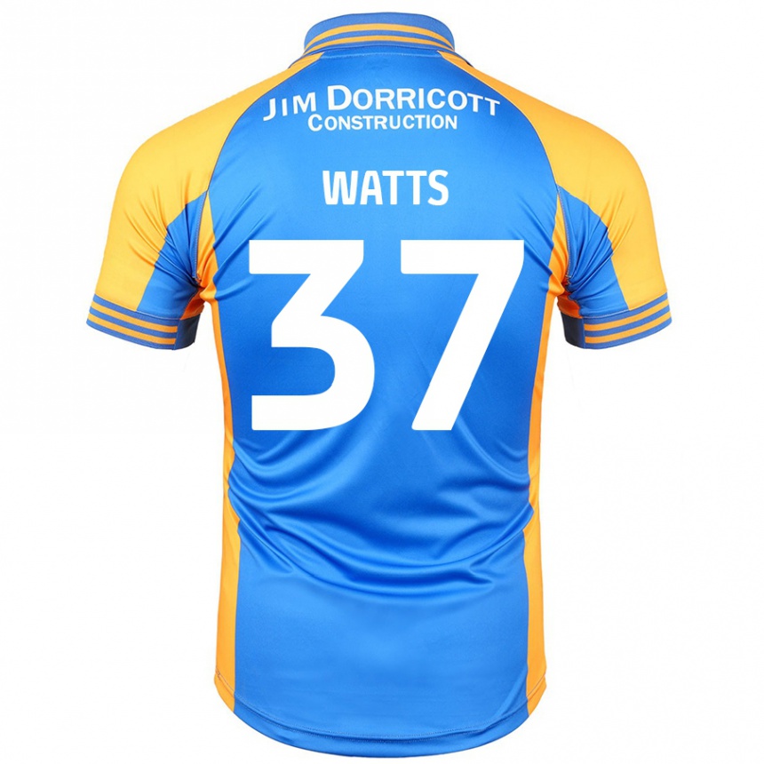 Kids Football Harvey Watts #37 Blue Amber Home Jersey 2024/25 T-Shirt Australia