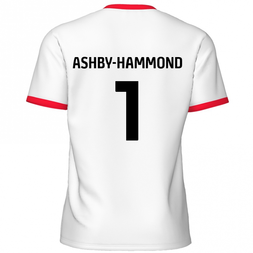 Kids Football Taye Ashby-Hammond #1 White Red Home Jersey 2024/25 T-Shirt Australia