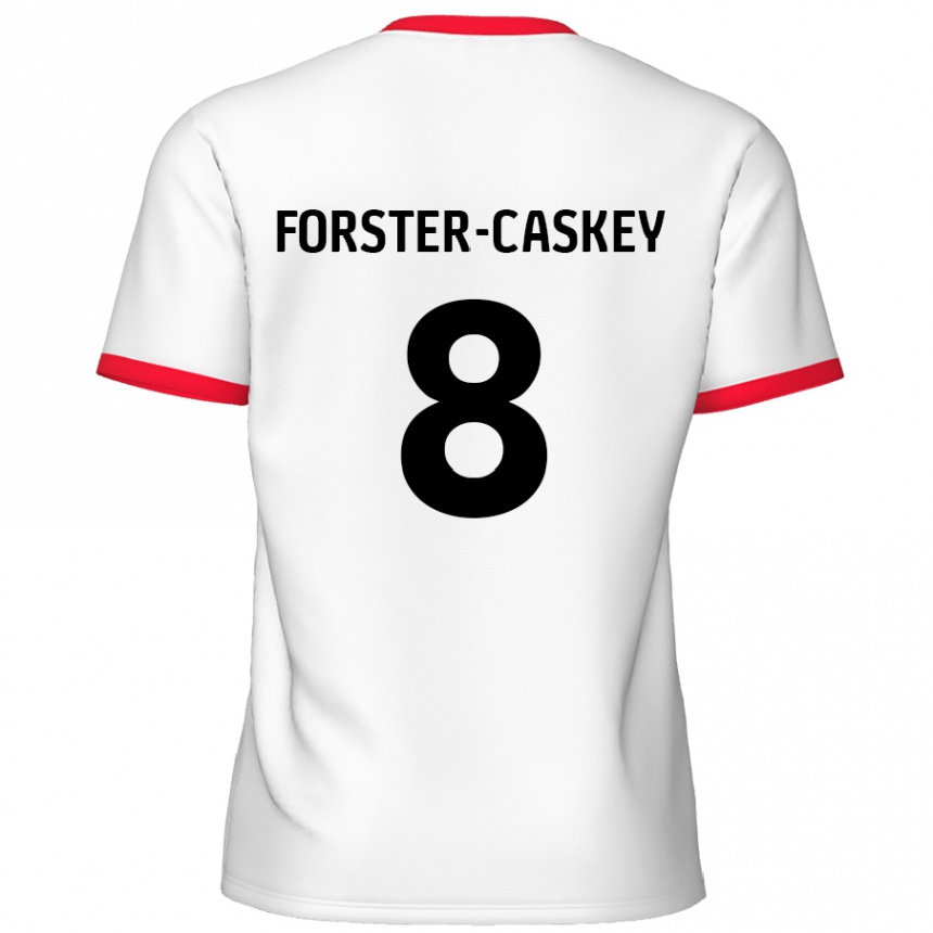 Kids Football Jake Forster-Caskey #8 White Red Home Jersey 2024/25 T-Shirt Australia