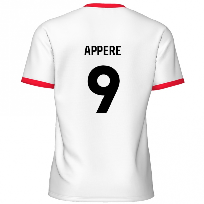 Kids Football Louis Appéré #9 White Red Home Jersey 2024/25 T-Shirt Australia