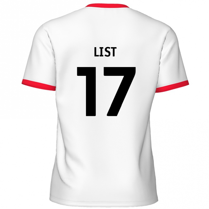 Kids Football Elliott List #17 White Red Home Jersey 2024/25 T-Shirt Australia