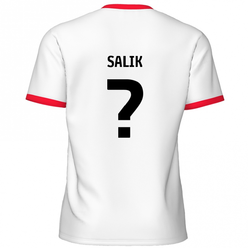 Kids Football Tanil Salik #0 White Red Home Jersey 2024/25 T-Shirt Australia