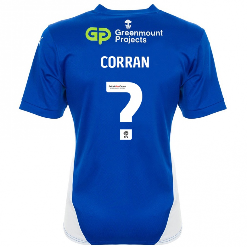 Kids Football Matthew Corran #0 Blue White Home Jersey 2024/25 T-Shirt Australia