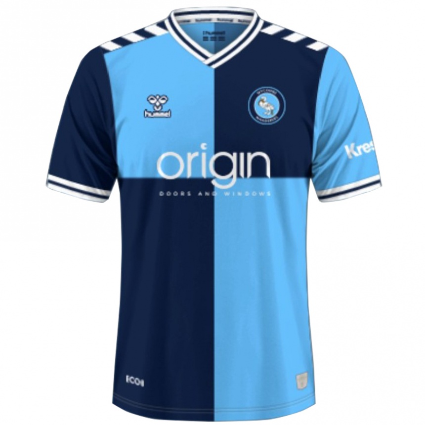 Kids Football Brandon Hanlan #18 Sky Blue Dark Blue Home Jersey 2024/25 T-Shirt Australia