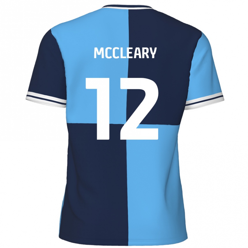 Kids Football Garath Mccleary #12 Sky Blue Dark Blue Home Jersey 2024/25 T-Shirt Australia