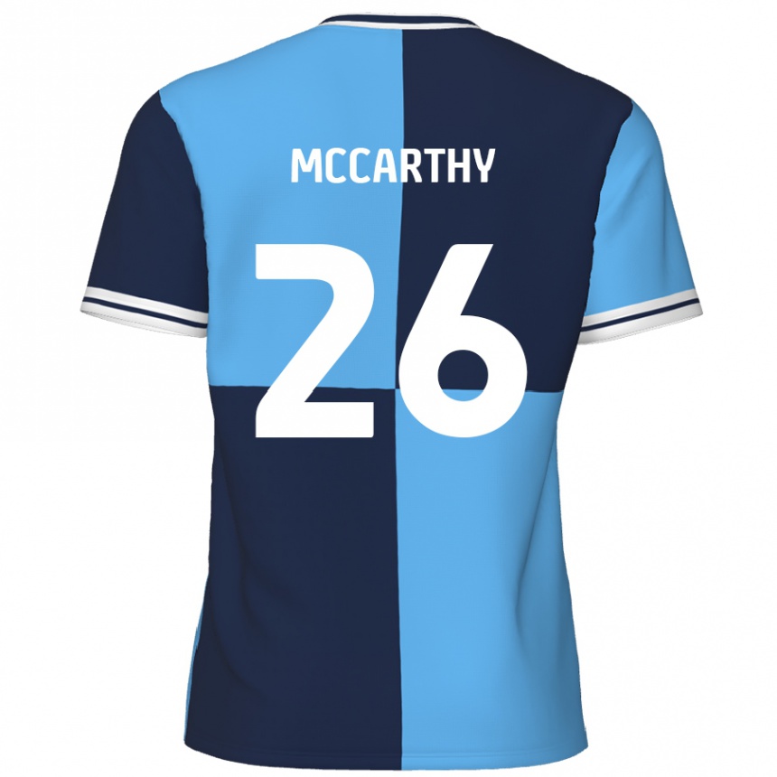 Kids Football Jason Mccarthy #26 Sky Blue Dark Blue Home Jersey 2024/25 T-Shirt Australia