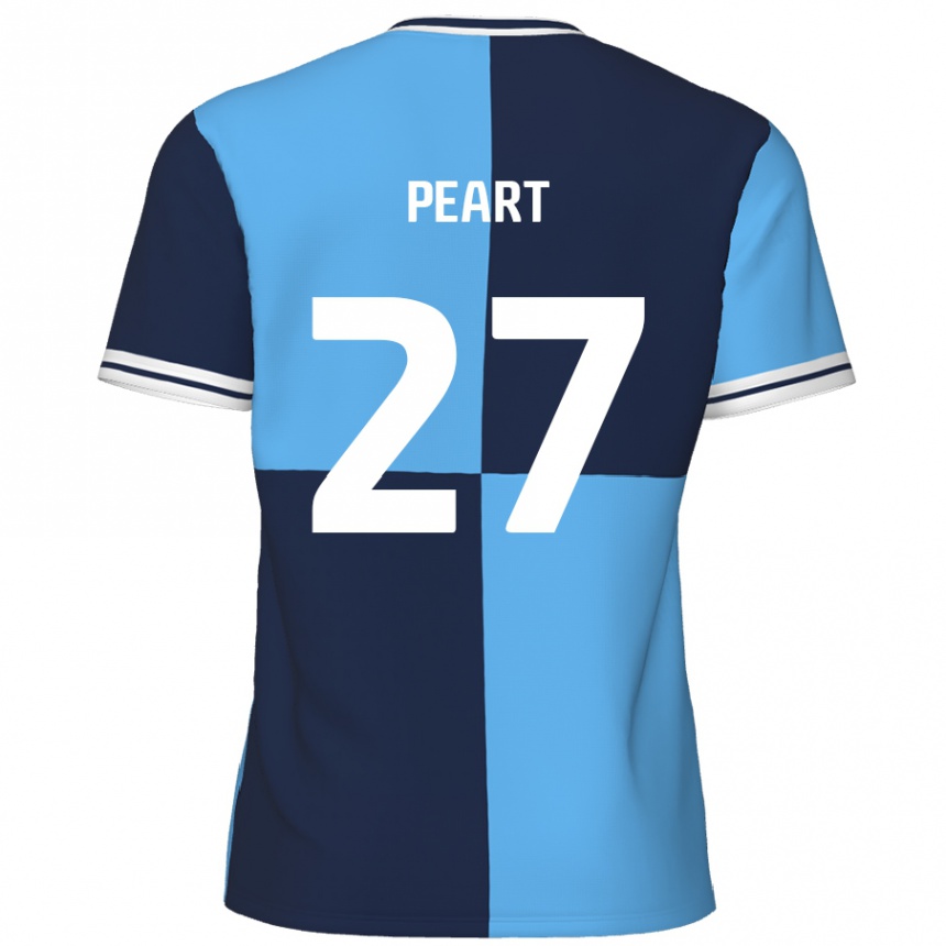 Kids Football Brody Peart #27 Sky Blue Dark Blue Home Jersey 2024/25 T-Shirt Australia