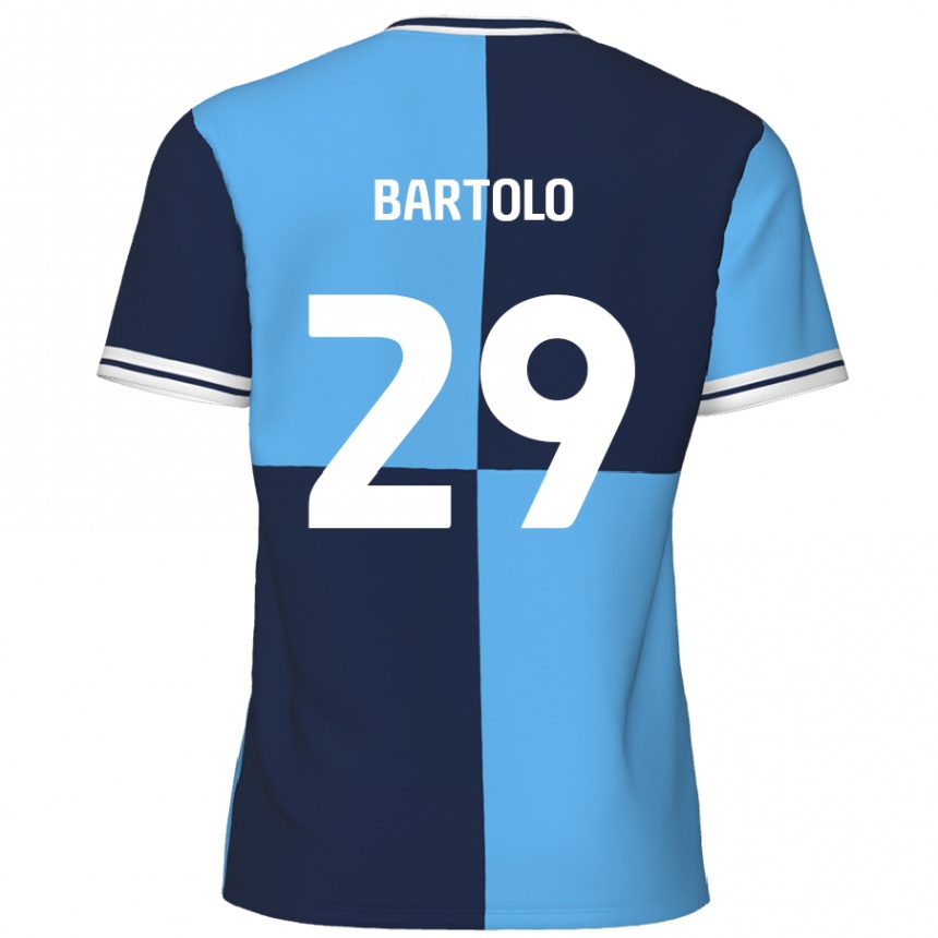 Kids Football Jaiden Bartolo #29 Sky Blue Dark Blue Home Jersey 2024/25 T-Shirt Australia