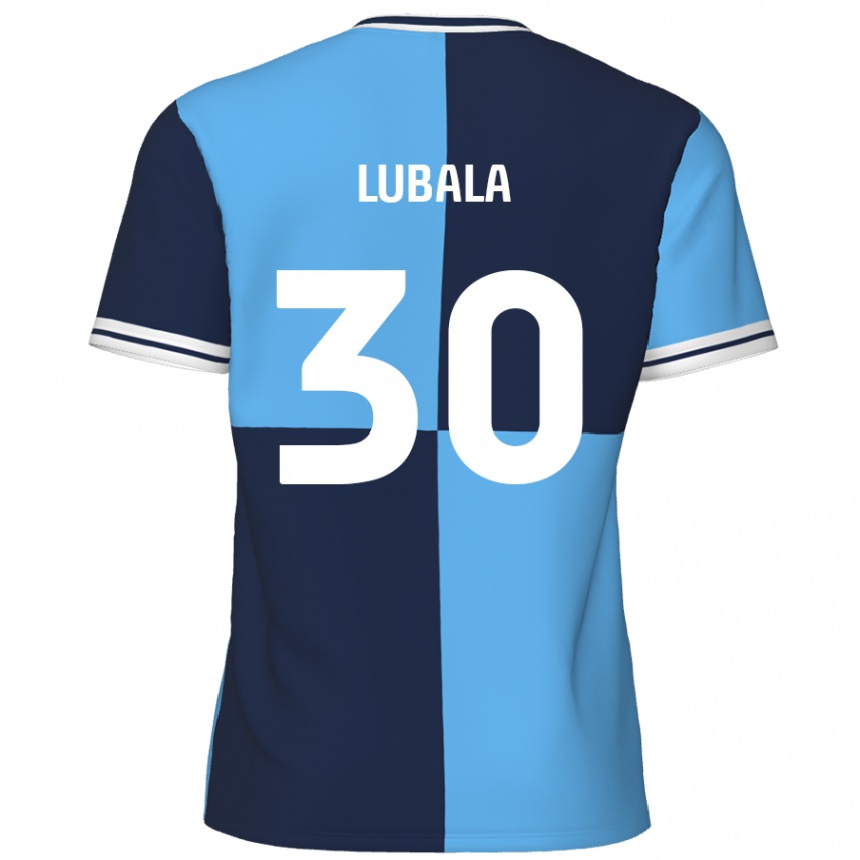 Kids Football Bez Lubala #30 Sky Blue Dark Blue Home Jersey 2024/25 T-Shirt Australia