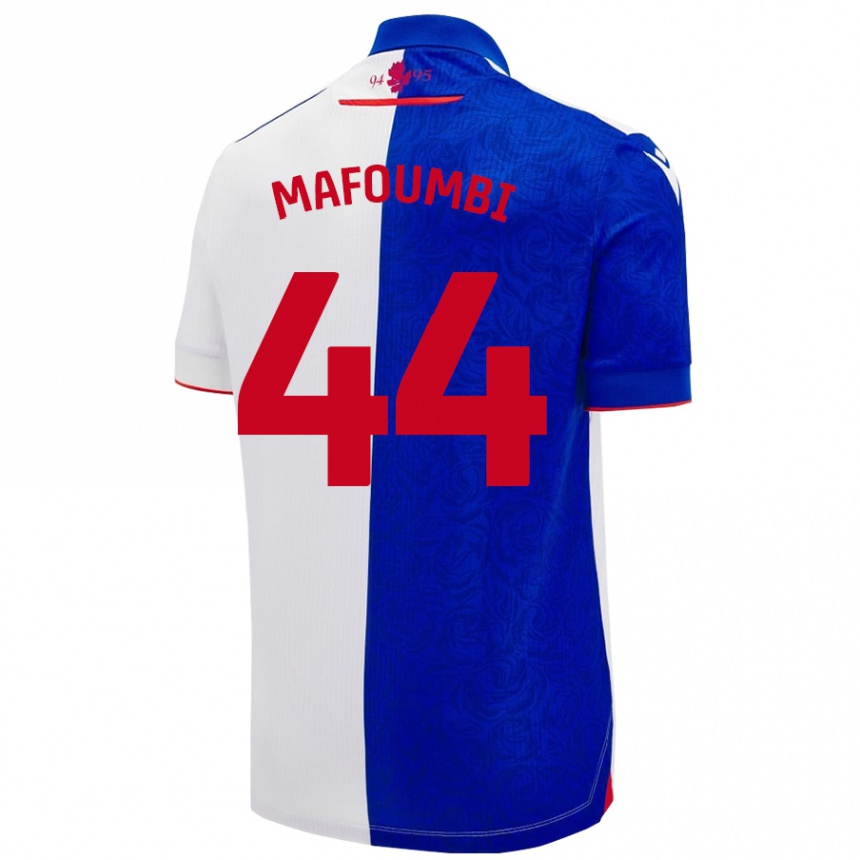 Kids Football Exaucé Mafoumbi #44 Sky Blue White Home Jersey 2024/25 T-Shirt Australia