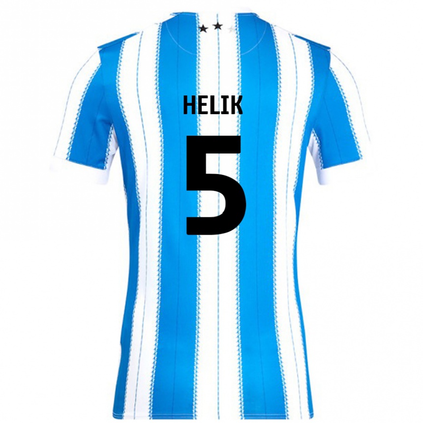 Kids Football Michal Helik #5 Blue White Home Jersey 2024/25 T-Shirt Australia