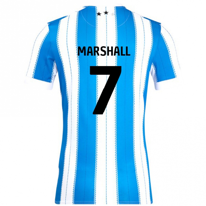 Kids Football Callum Marshall #7 Blue White Home Jersey 2024/25 T-Shirt Australia