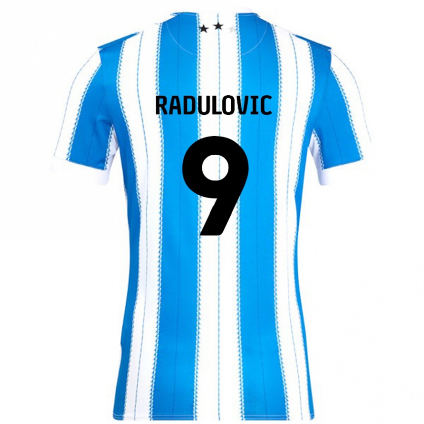 Kids Football Bojan Radulovic #9 Blue White Home Jersey 2024/25 T-Shirt Australia