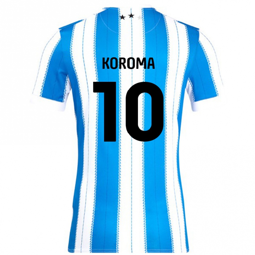 Kids Football Josh Koroma #10 Blue White Home Jersey 2024/25 T-Shirt Australia