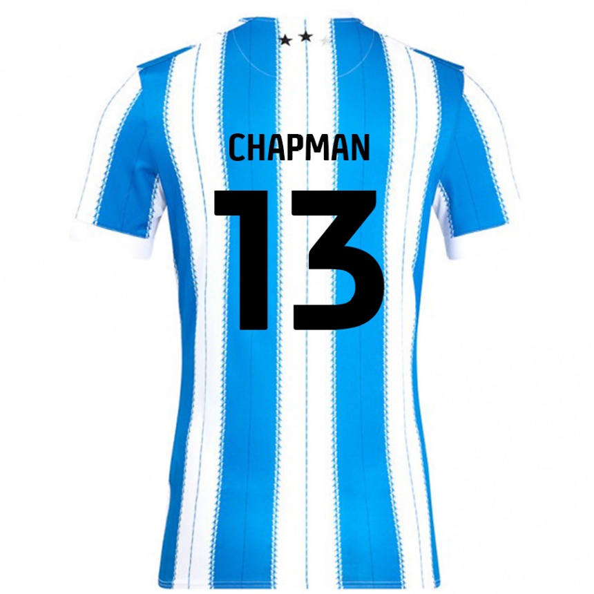 Kids Football Jacob Chapman #13 Blue White Home Jersey 2024/25 T-Shirt Australia