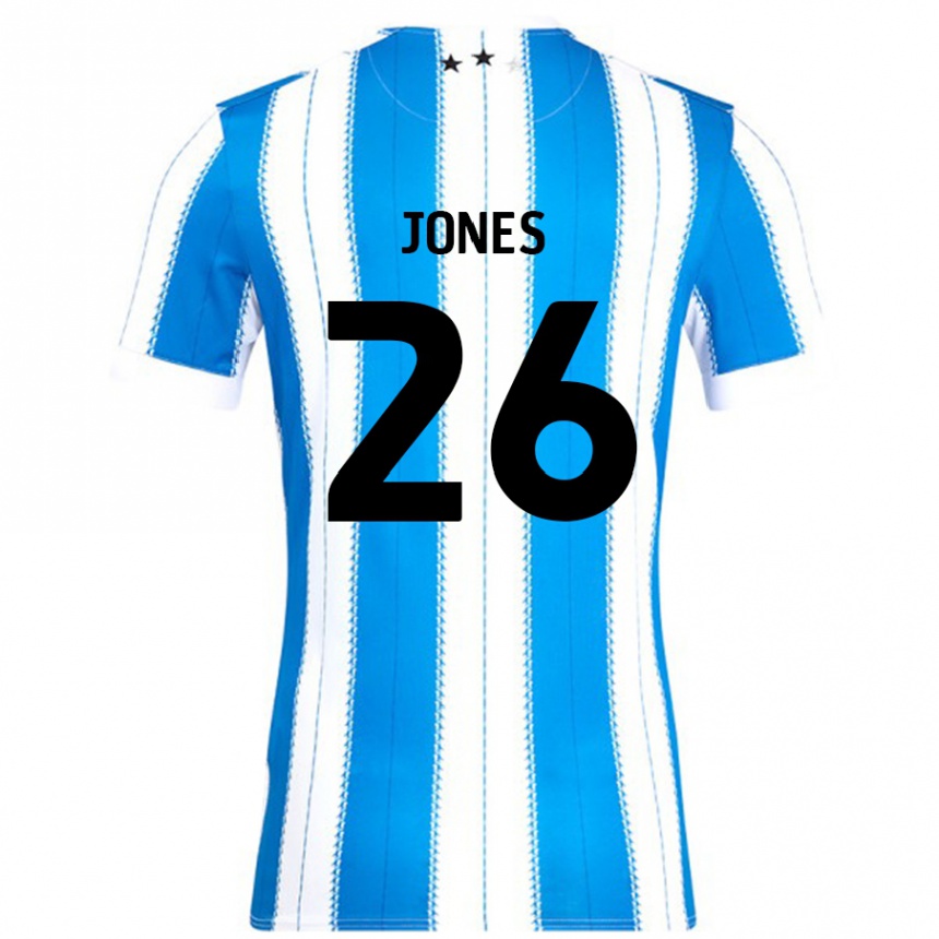 Kids Football Patrick Jones #26 Blue White Home Jersey 2024/25 T-Shirt Australia