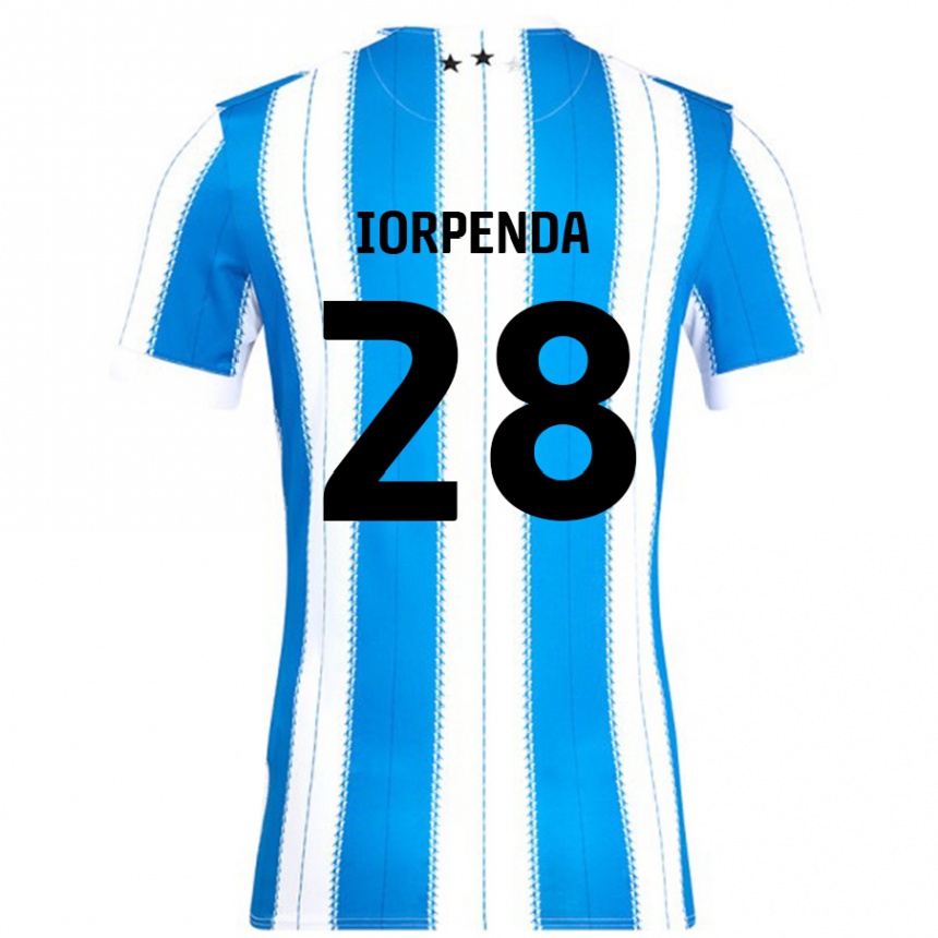 Kids Football Tom Iorpenda #28 Blue White Home Jersey 2024/25 T-Shirt Australia