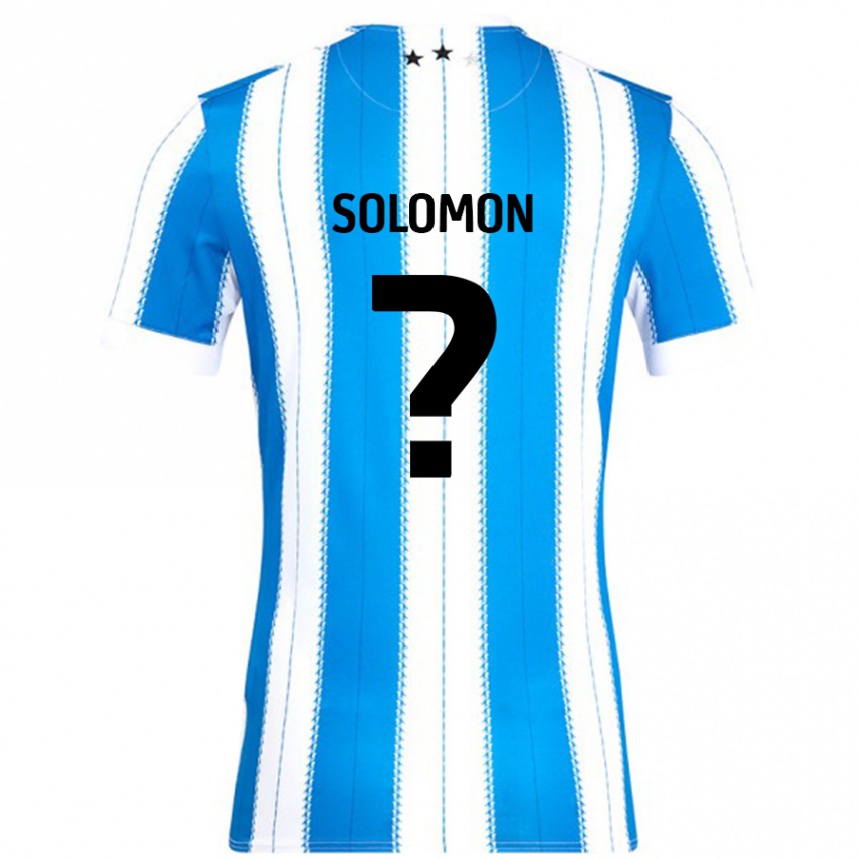 Kids Football Eko Solomon #0 Blue White Home Jersey 2024/25 T-Shirt Australia