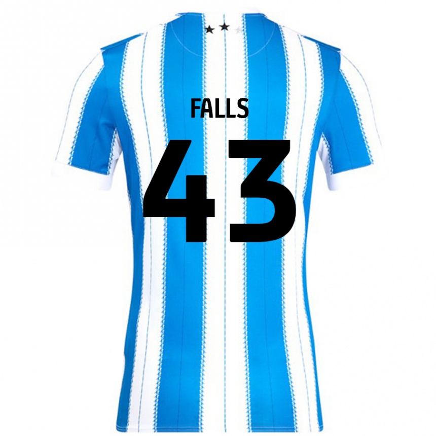 Kids Football Conor Falls #43 Blue White Home Jersey 2024/25 T-Shirt Australia