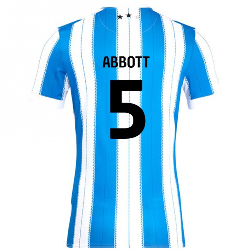 Kids Football Vicky Abbott #5 Blue White Home Jersey 2024/25 T-Shirt Australia