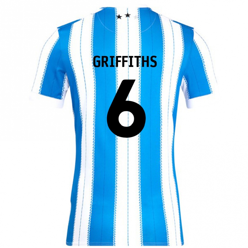 Kids Football Lauren Griffiths #6 Blue White Home Jersey 2024/25 T-Shirt Australia