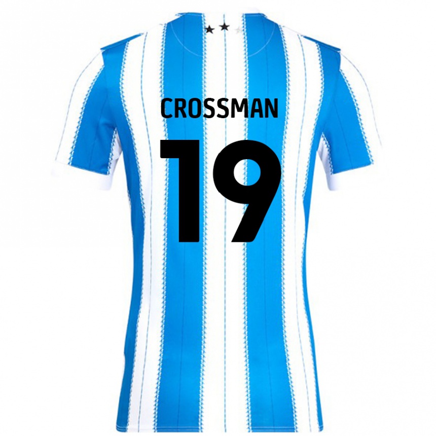 Kids Football Paige Crossman #19 Blue White Home Jersey 2024/25 T-Shirt Australia