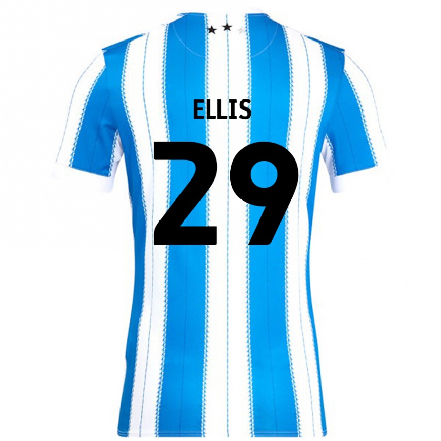 Kids Football Molly Ellis #29 Blue White Home Jersey 2024/25 T-Shirt Australia