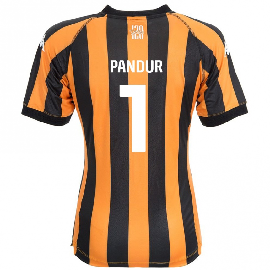 Kids Football Ivor Pandur #1 Black Amber Home Jersey 2024/25 T-Shirt Australia