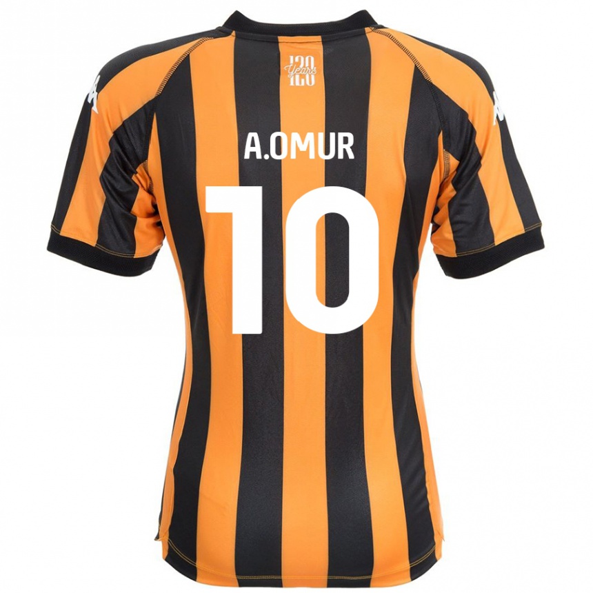 Kids Football Abdülkadir Ömür #10 Black Amber Home Jersey 2024/25 T-Shirt Australia