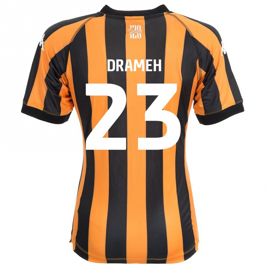 Kids Football Cody Drameh #23 Black Amber Home Jersey 2024/25 T-Shirt Australia