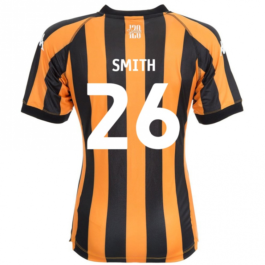 Kids Football Andy Smith #26 Black Amber Home Jersey 2024/25 T-Shirt Australia