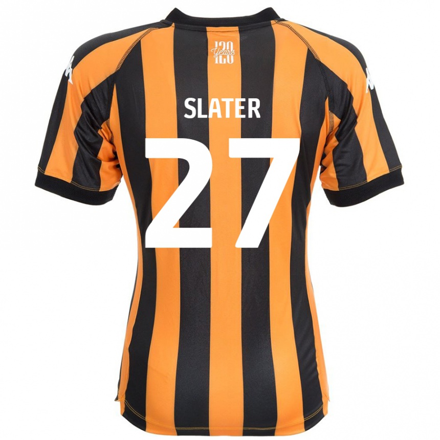 Kids Football Regan Slater #27 Black Amber Home Jersey 2024/25 T-Shirt Australia