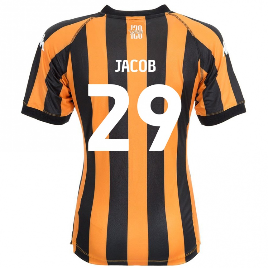 Kids Football Matty Jacob #29 Black Amber Home Jersey 2024/25 T-Shirt Australia