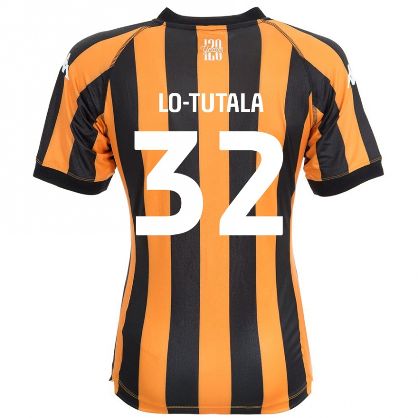 Kids Football Thimothée Lo-Tutala #32 Black Amber Home Jersey 2024/25 T-Shirt Australia