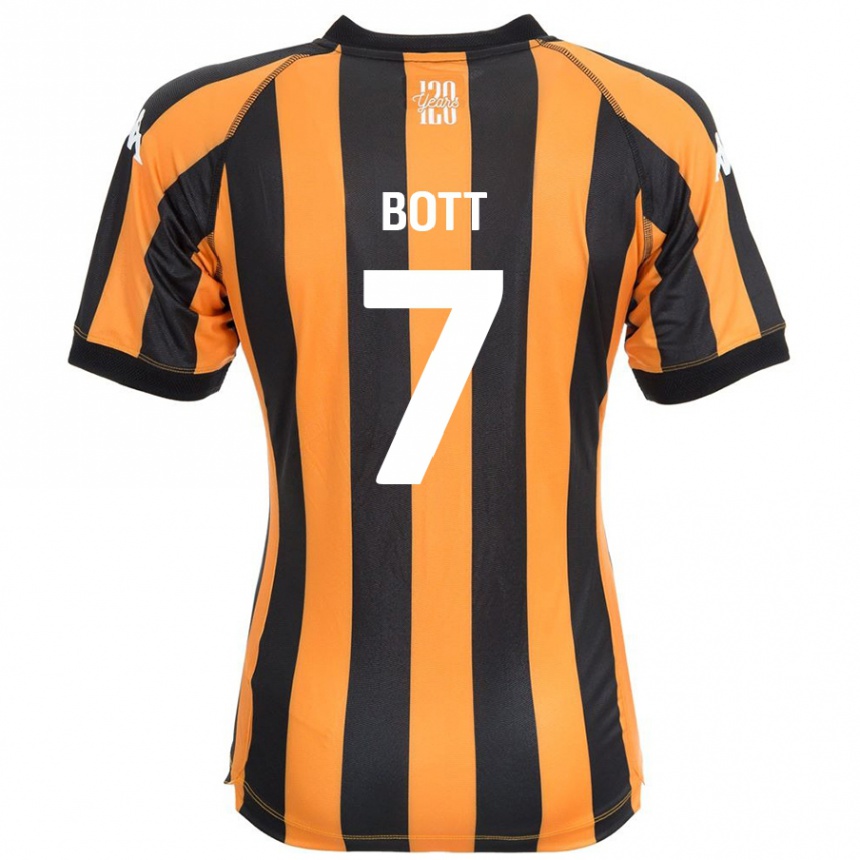 Kids Football Liberty Bott #7 Black Amber Home Jersey 2024/25 T-Shirt Australia