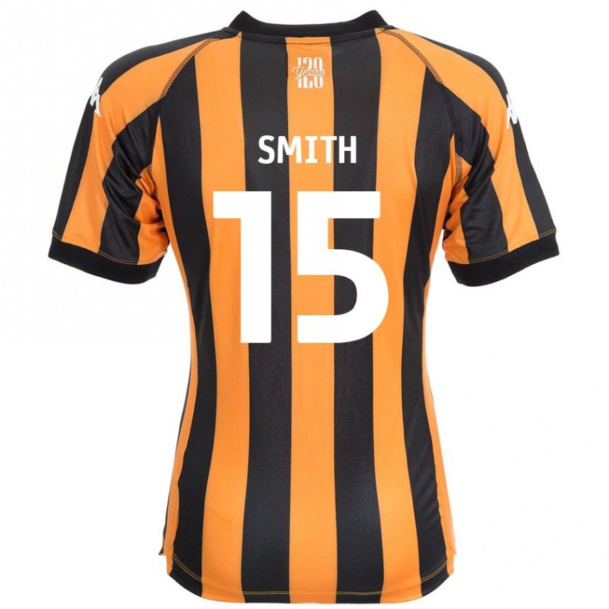 Kids Football Suey Smith #15 Black Amber Home Jersey 2024/25 T-Shirt Australia