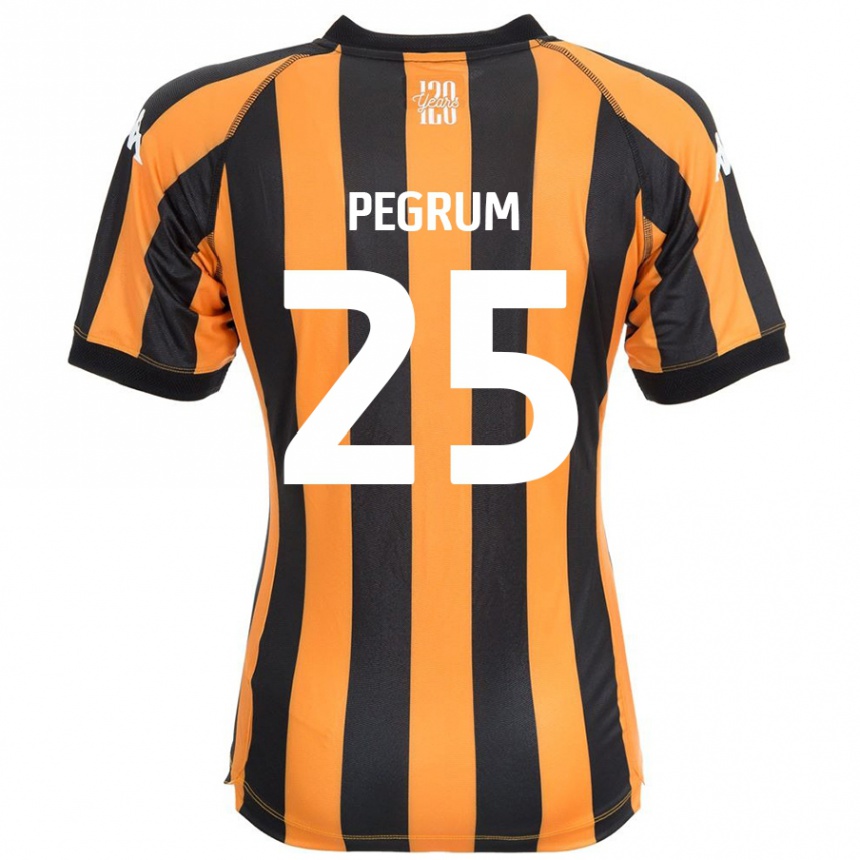 Kids Football Florence Pegrum #25 Black Amber Home Jersey 2024/25 T-Shirt Australia