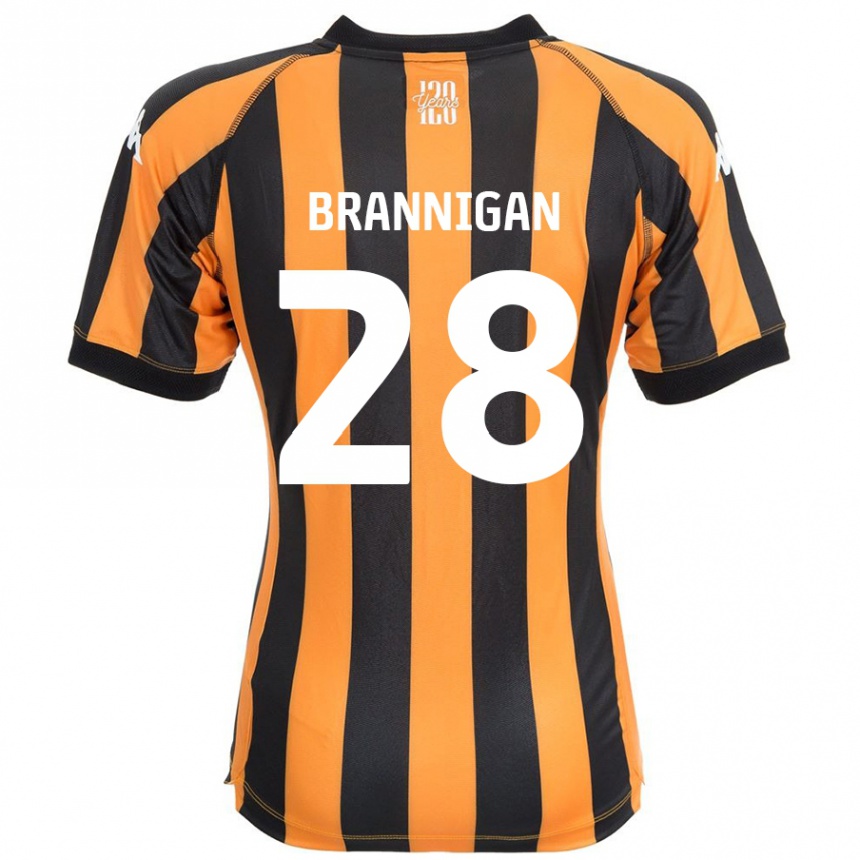 Kids Football Aoife Brannigan #28 Black Amber Home Jersey 2024/25 T-Shirt Australia