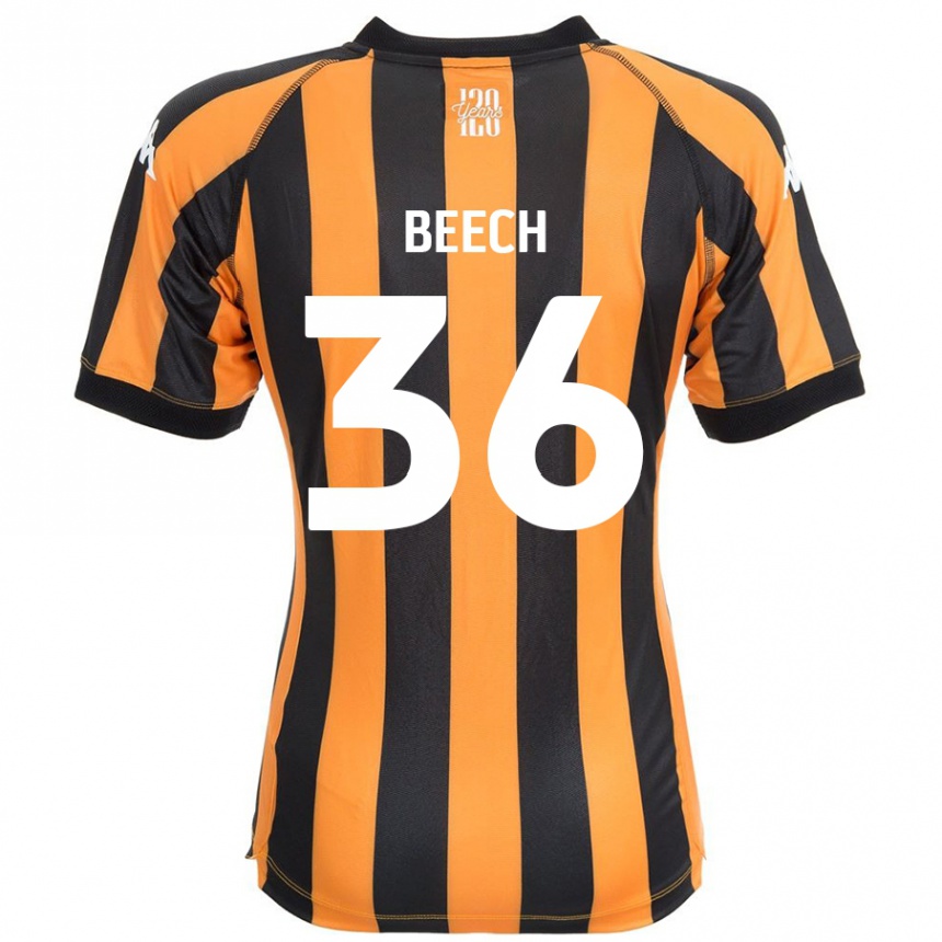 Kids Football Amy Beech #36 Black Amber Home Jersey 2024/25 T-Shirt Australia