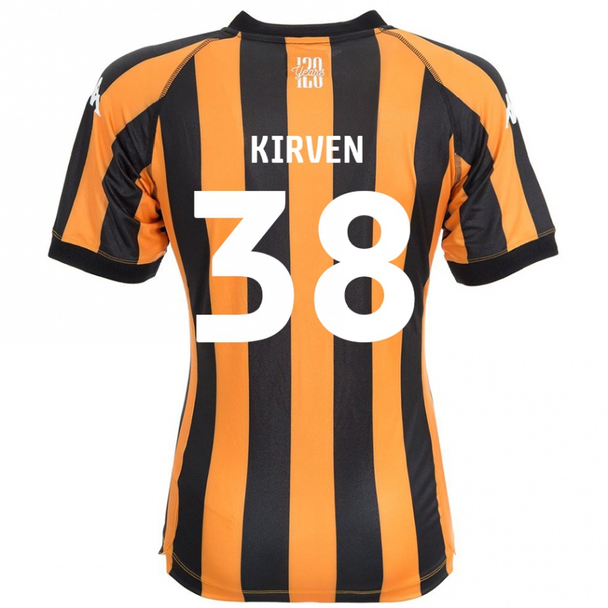 Kids Football Tess Kirven #38 Black Amber Home Jersey 2024/25 T-Shirt Australia