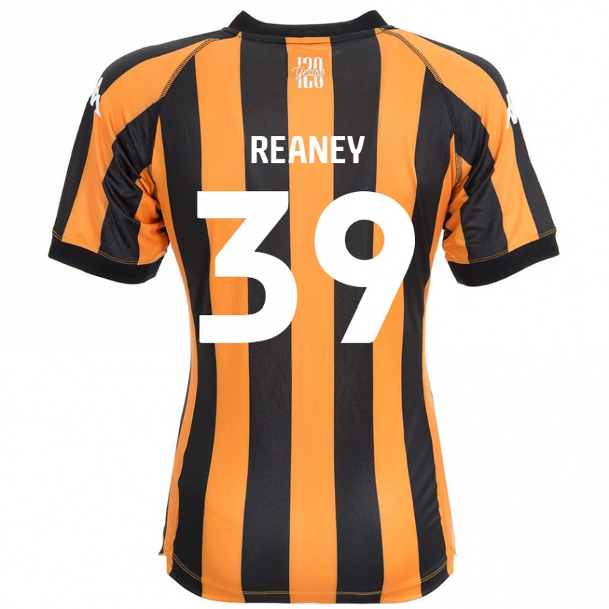 Kids Football Mollie Reaney #39 Black Amber Home Jersey 2024/25 T-Shirt Australia