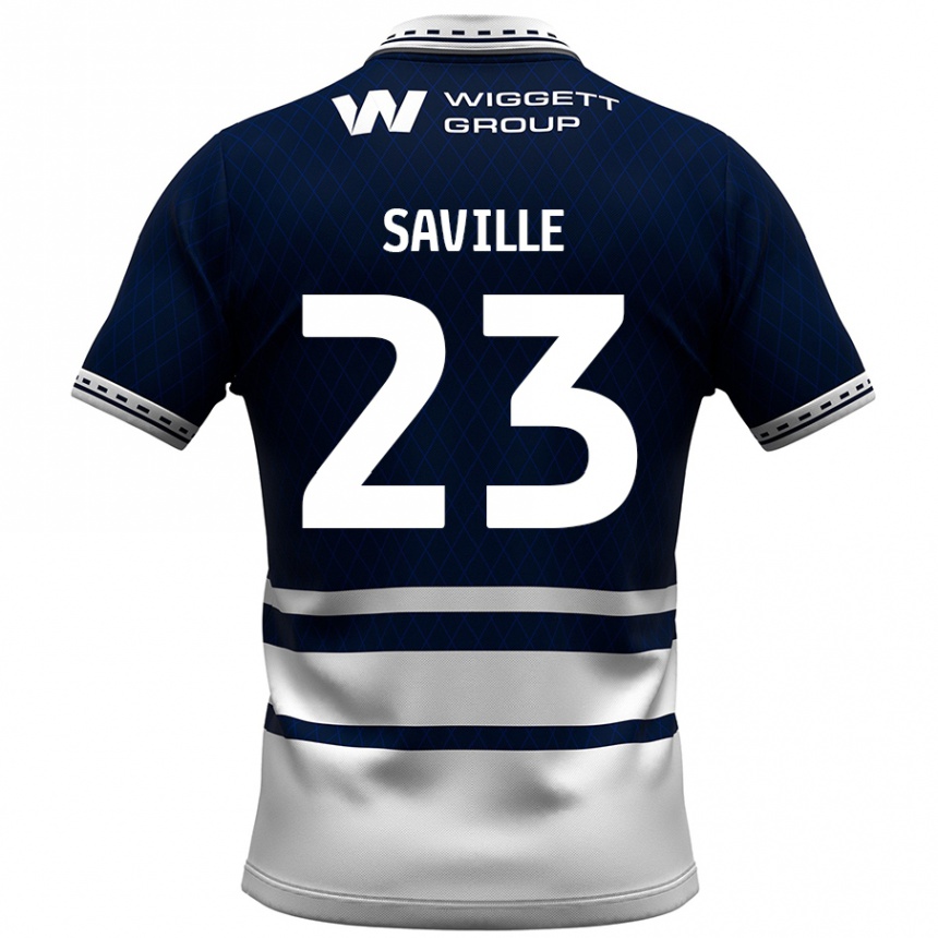 Kids Football George Saville #23 Navy Blue White Home Jersey 2024/25 T-Shirt Australia